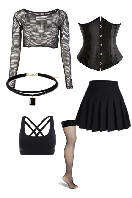 goth outfit- Fashion set
