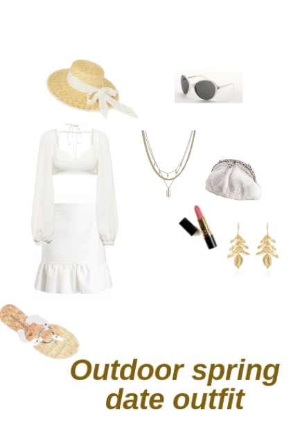 spring date white outfit - Модное сочетание