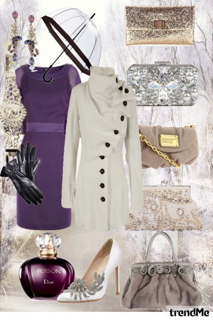 Winter purple- combinação de moda