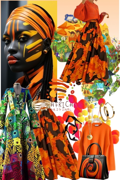 African Fashion Trending- Combinazione di moda