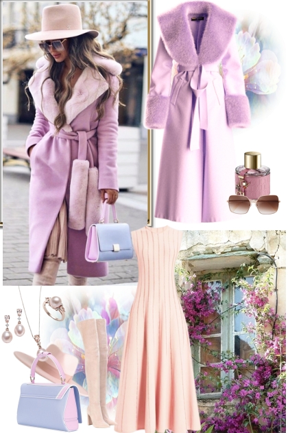 Color touch in Winter- Fashion set