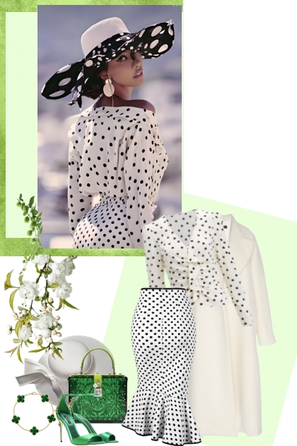 Pretty Polka Dots- combinação de moda