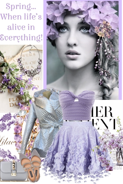 Lilac Bloom- combinação de moda