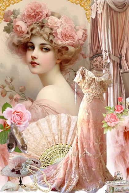 Vintage 1900s/Edwardian Victorian- combinação de moda
