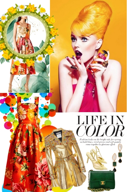 Life in color- combinação de moda