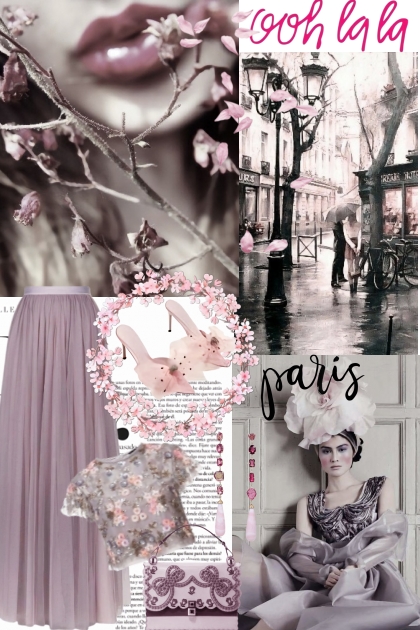 Ooh la la...In mauve in Paris- Fashion set