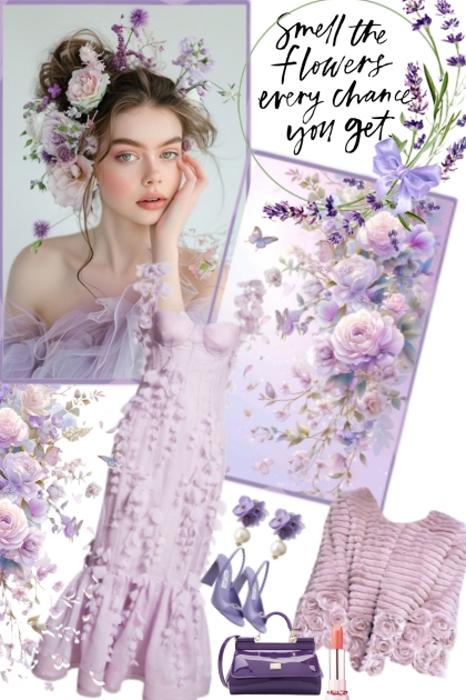 Playing with pink and lilac- Fashion set