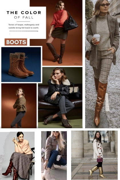 The Color of Fall Boots- コーディネート