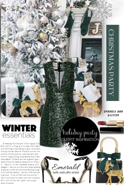 Christmas Party Winter Essentials- Fashion set