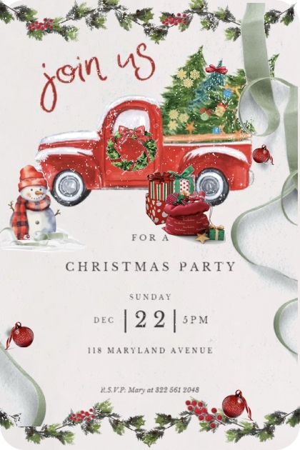 Christmas Party Invite