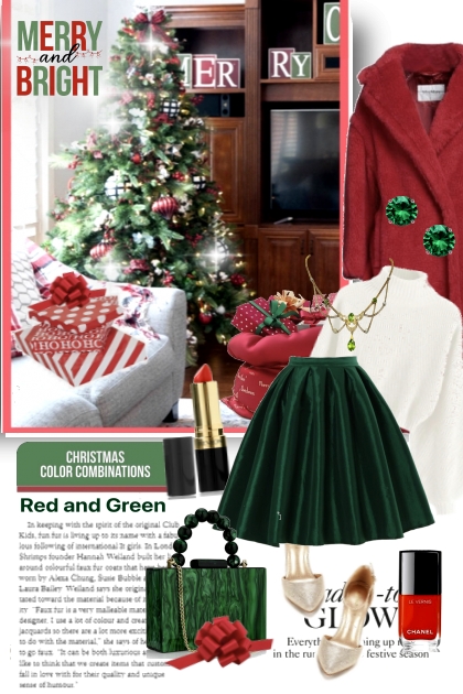 A Merry and Bright Christmas- Fashion set