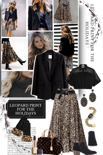 Leopard Print for the Holidays- Fashion set