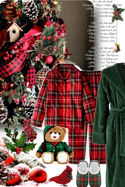 The Night Before Christmas in Red and Green- Модное сочетание