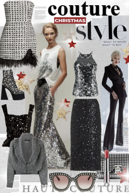 Haute Christmas Couture Style- Модное сочетание
