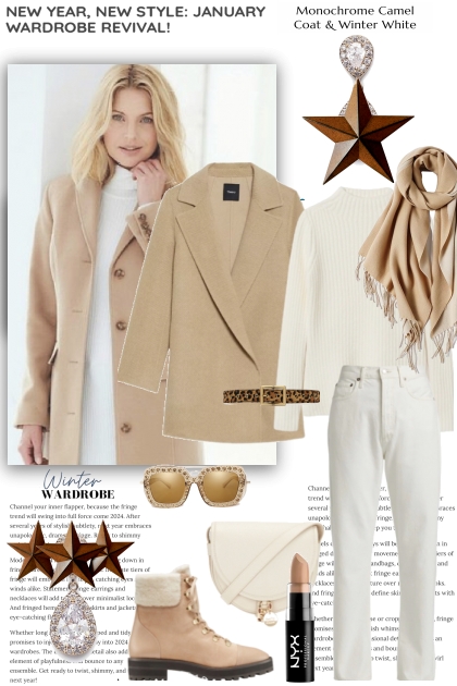 Camel and Winter White New Year- コーディネート