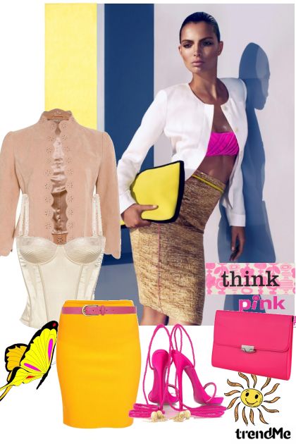 think pink- Combinazione di moda