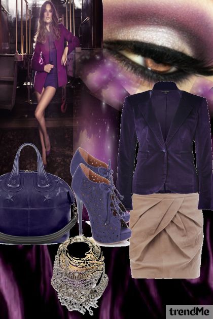 deep purple- Combinazione di moda