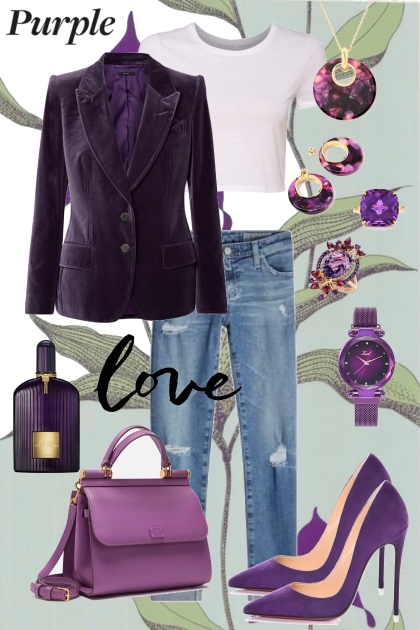 Purple Love- Combinazione di moda