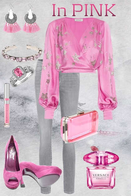 Pink & Silver- Modna kombinacija