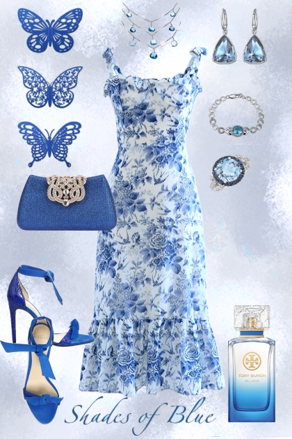 Blue Flowers- Combinaciónde moda