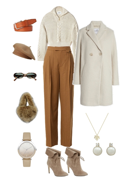 Fall basic elegant outfit- Combinazione di moda