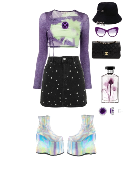Purple y2k - Fashion set