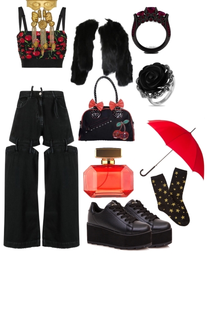 Fashionable rainy day- Модное сочетание