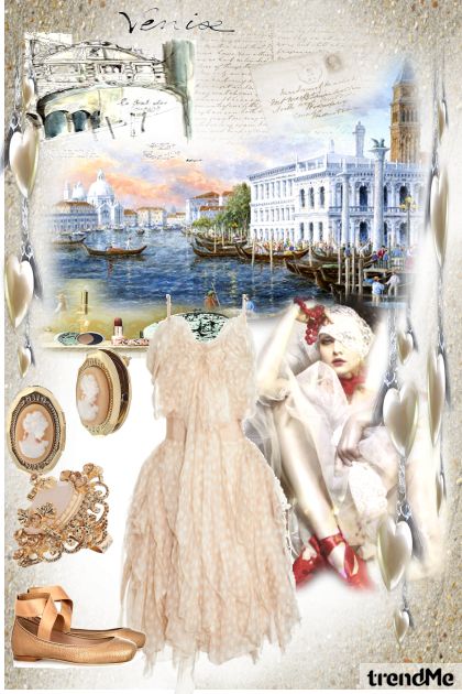 Apresentação em Veneza- combinação de moda