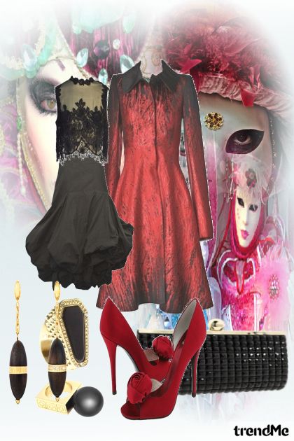 Black and Red- combinação de moda
