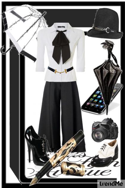 Vitrine Black and White- Fashion set