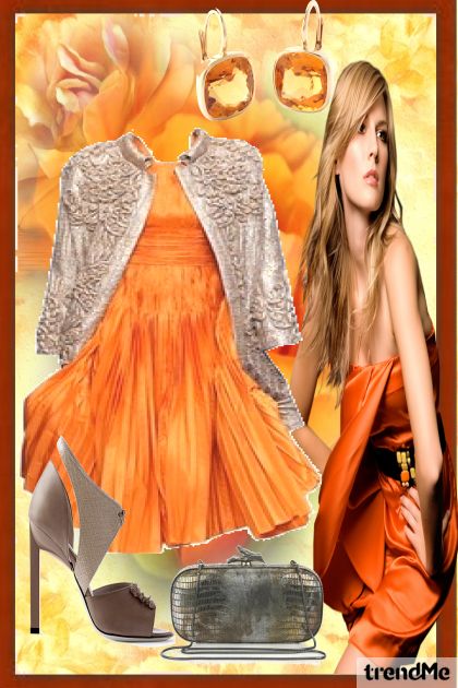  Coral Dress- Модное сочетание