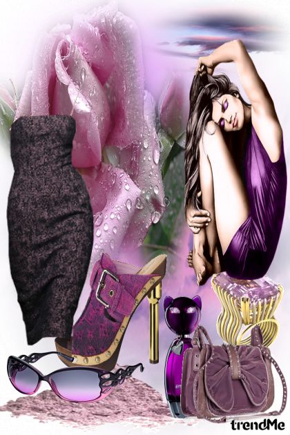 Purple Girl- Modna kombinacija