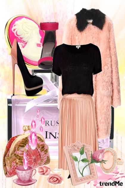 Lady pink Vintage- Modna kombinacija