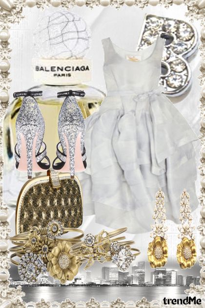 Balenciaga and Vivienne Westwood Gold and Silver- Combinazione di moda