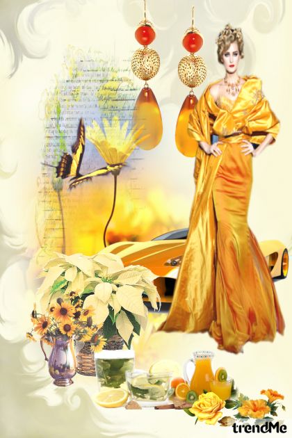 Yellow or orange, bright colors- Combinaciónde moda
