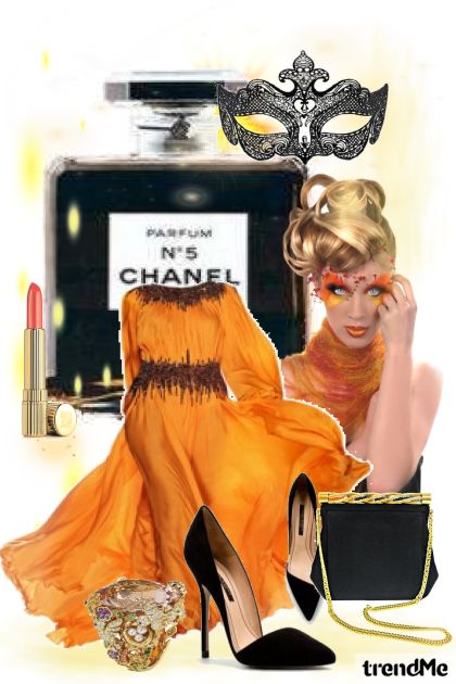 Collection Orange and Black - combinação de moda