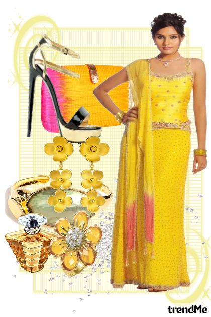 Yellow and Pink, By Performance- combinação de moda