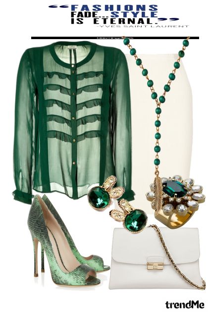 Green and White, By Performance- Fashion set