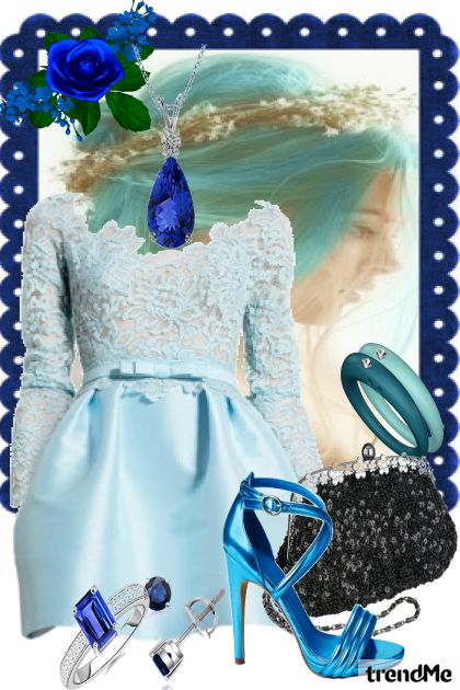 The girl in blue- Fashion set