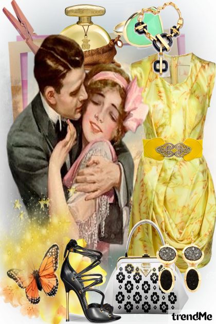 Vintage dress... Style vintage...- Modna kombinacija
