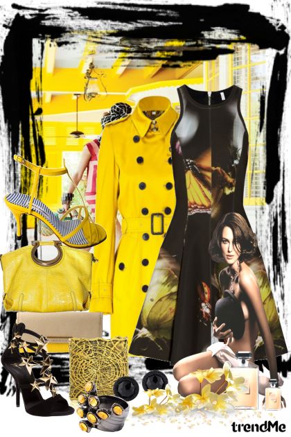 Yellow and Black! Day and Night!- Combinaciónde moda