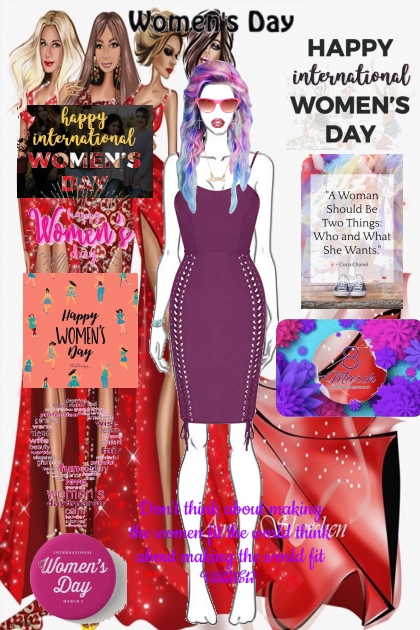 happy women's day- combinação de moda