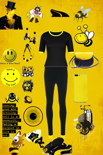 if you see this comment black and yellow- Fashion set