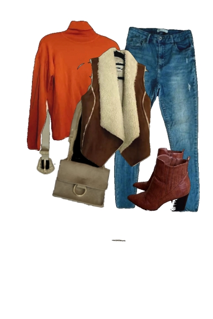 Furry orange- Модное сочетание