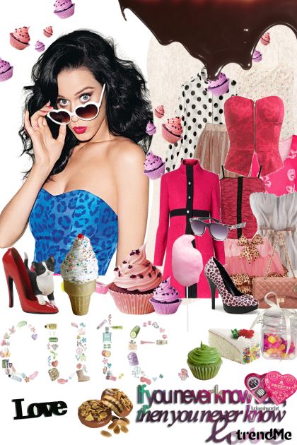 Katy Perry fame and clothes cute!- combinação de moda
