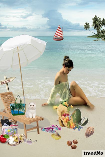 Beach, sea beautiful fashion items!- combinação de moda