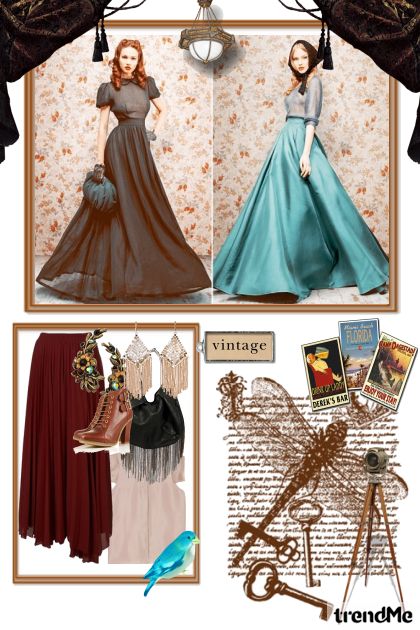 Vintage .. (clothing inspiration from a friend) ..- Fashion set