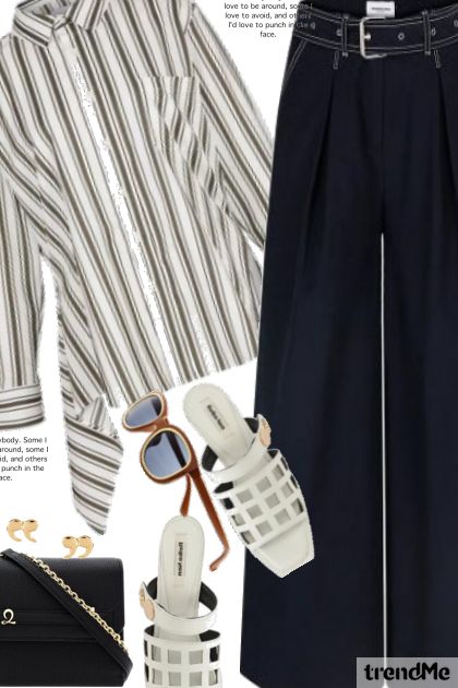 striped shirt- Combinaciónde moda