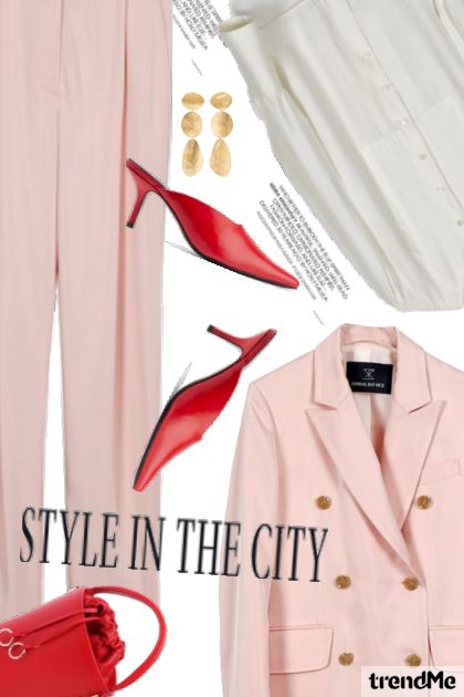 Pink suit- Модное сочетание