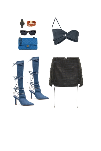 baby blue- Combinazione di moda